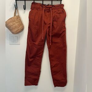 J. Crew Womens Rust Pull On Trousers chino Size XS